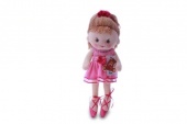 М.и. Кукла в розовом платье муз. (23570)