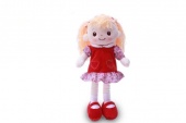 М.и. Кукла в красном платье муз. (23575)