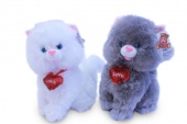 М.и. Кошка с сердечком на шее 2 цвета (23958)