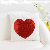 Подушка декоративная Сердце красное (99388)