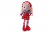 М.и. Кукла в красном платье муз. (29664)