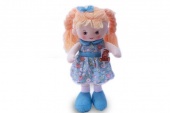 М.и. Кукла в платье голубом в цветочек муз (29671)