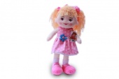 М.и. Кукла в розовом платье муз. (29672)