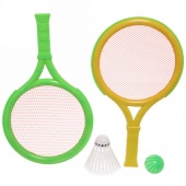 Теннис пляжный 28*16см+шарик+волан(30101)