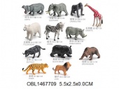 Рез. набор диких животных 12 шт./пак. (44769)