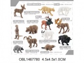 Рез. набор диких животных 12 шт./пак. (44770)