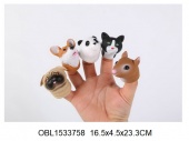 Животные на пальцы 5шт/лист(46197)